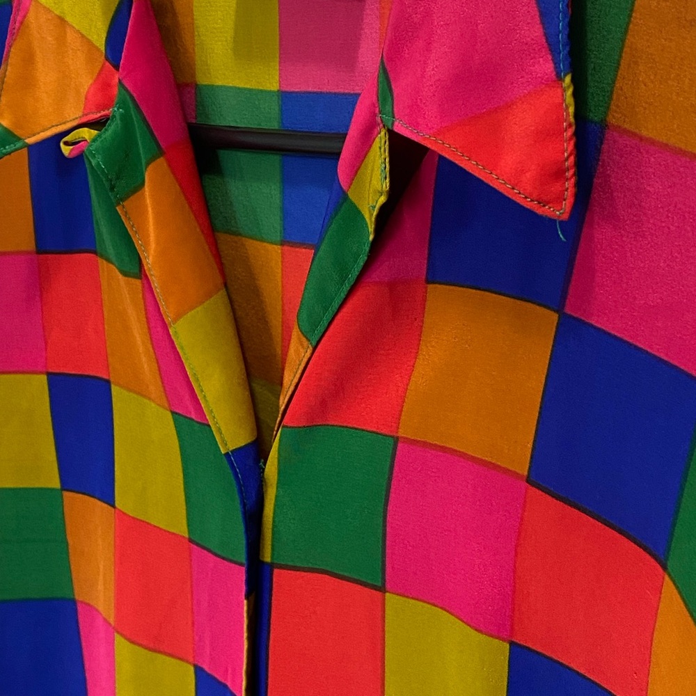 Colourful Checked Blouse - Picture 4 of 5